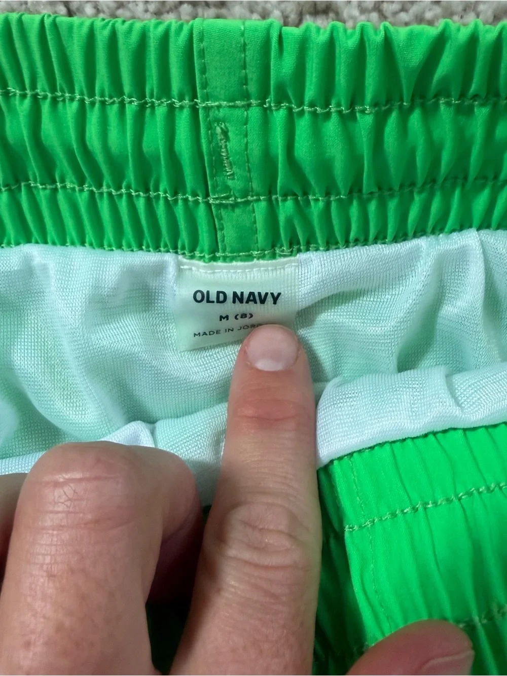 Old Navy Kids' Bright Pink Pineapple & Neon Green Swim Trunks Set